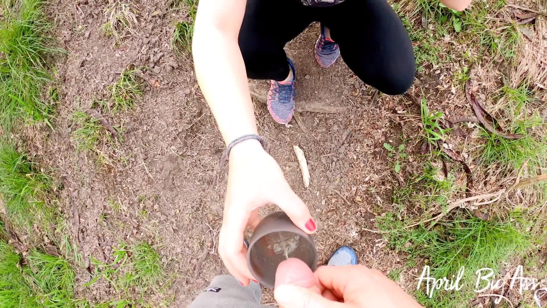 Risky Public Piss Drinking very yellow pee