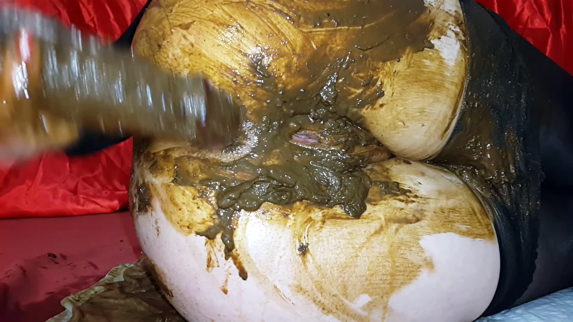AnnaCoprofield – Black pantyhose and dirty ass spoiled
