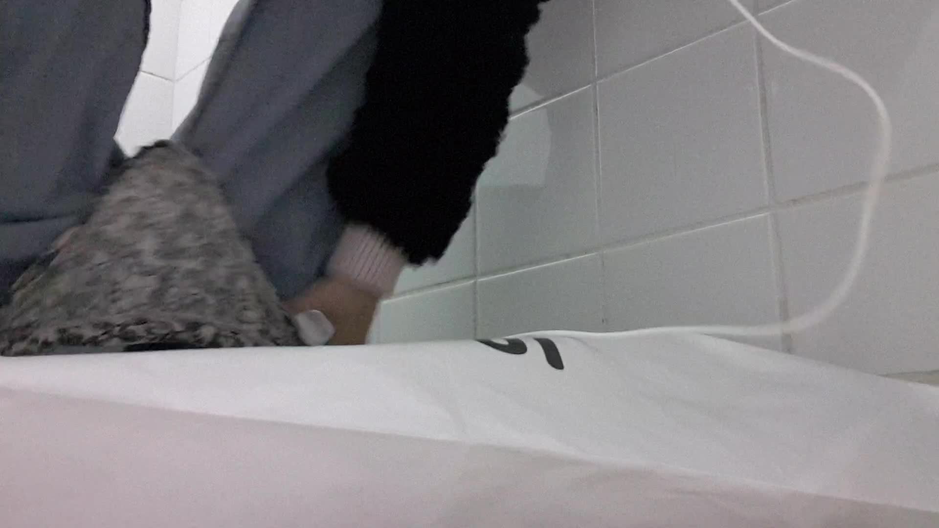 Bad Dolly – About to explode with pee public toilet