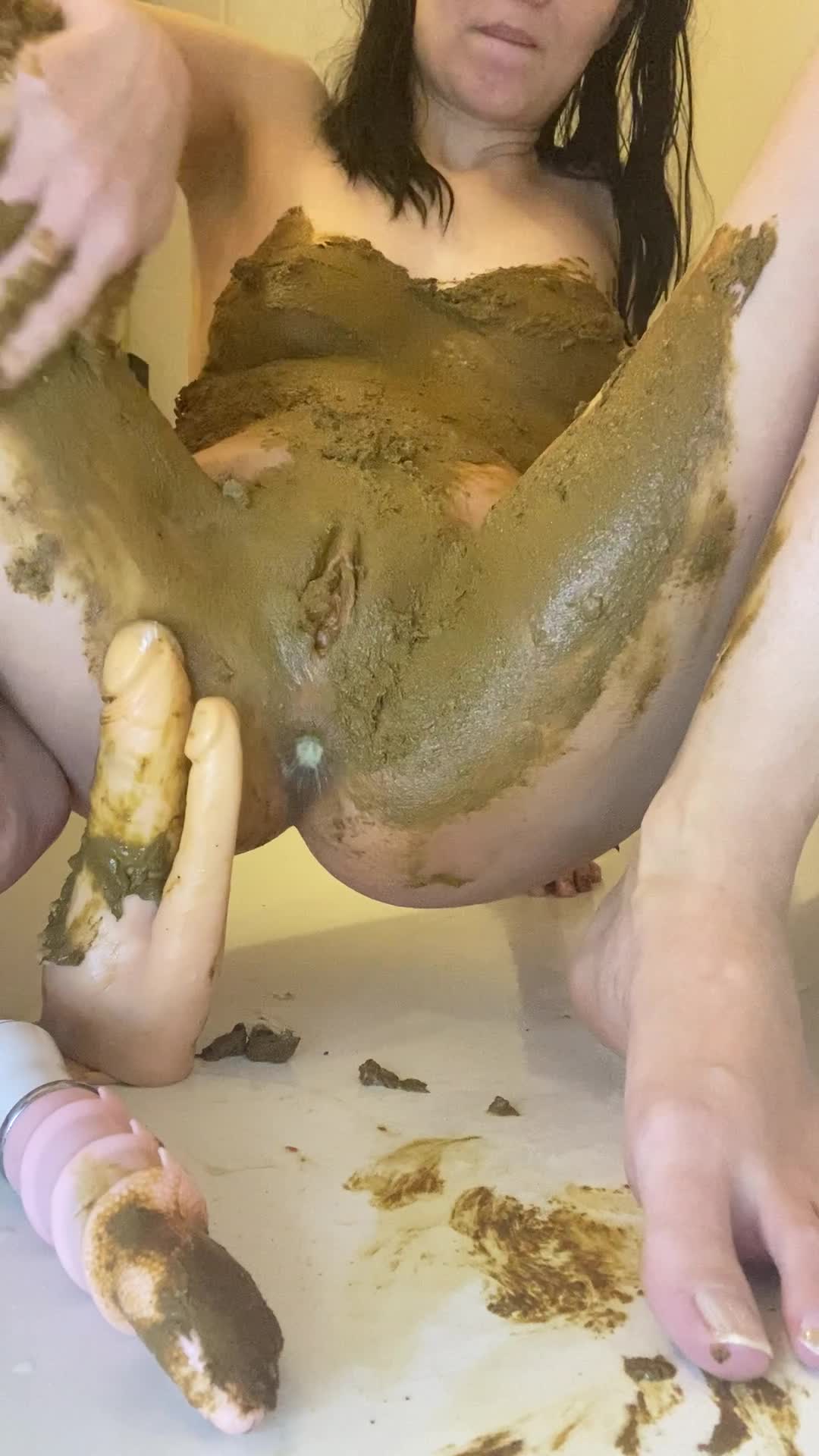 p00girl – Toy double penetration in shit scat fisting atm