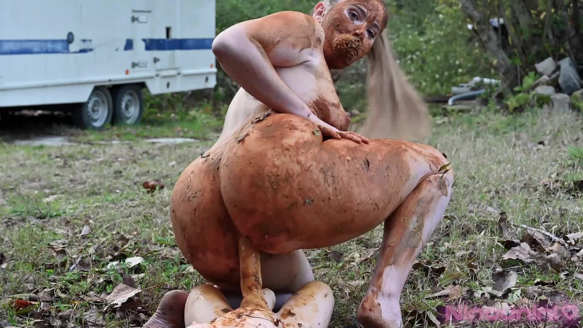 I meet a man outside I piss and shit on him and he fucks me full of shit