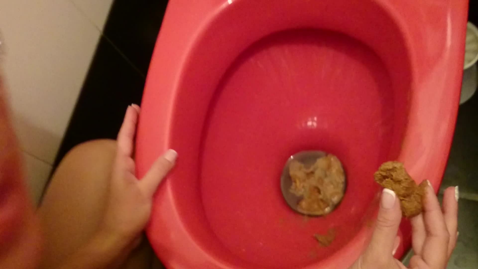 Brown wife – Im licking a dirty toilet