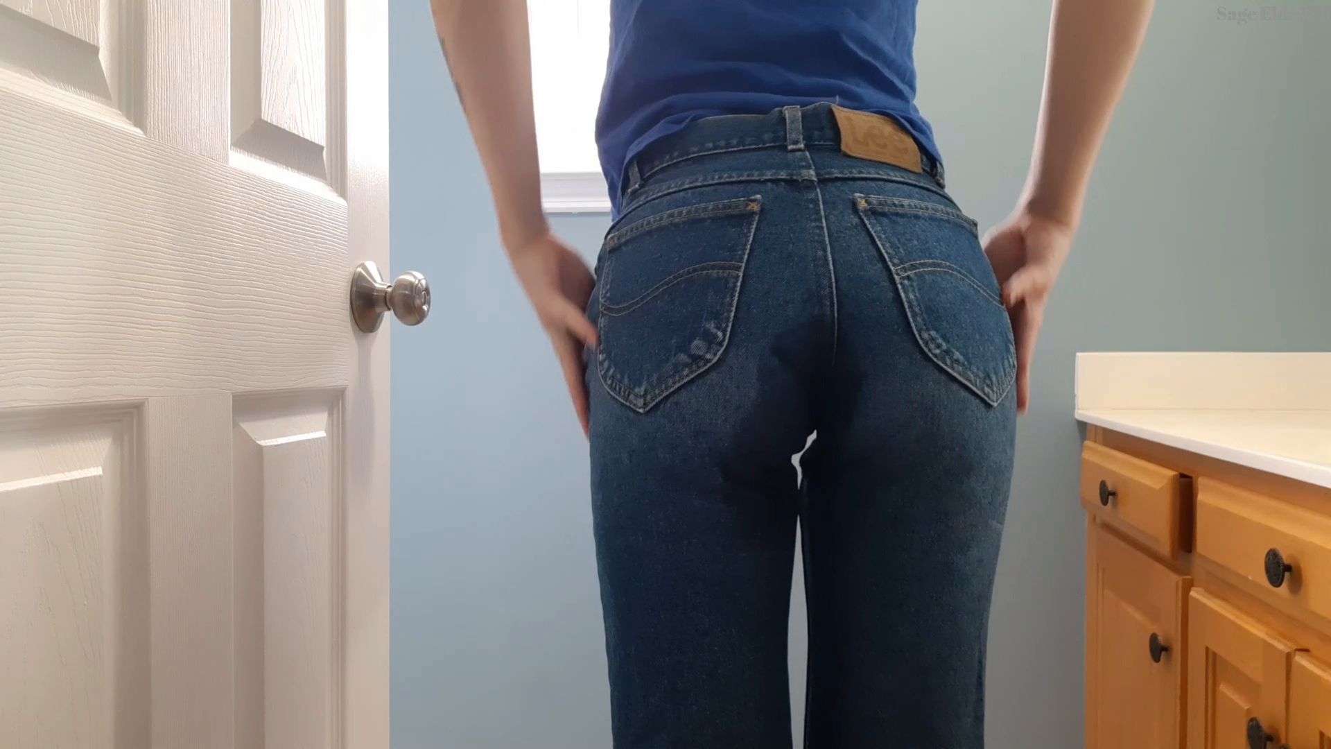 Sage Eldritch – Wetting My Tight Denim Jeans