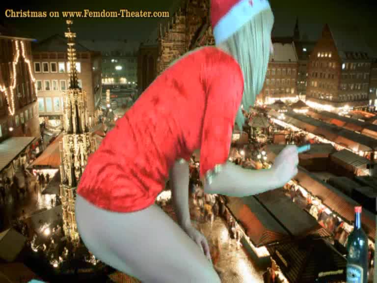 Lady Kalida In Scene: The Christmas Chair – LADY KALIDA’S FEMDOM-THEATER