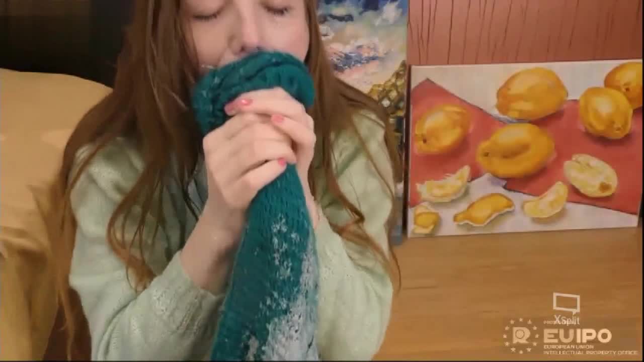 Adorable and sexy Russian girl barfs