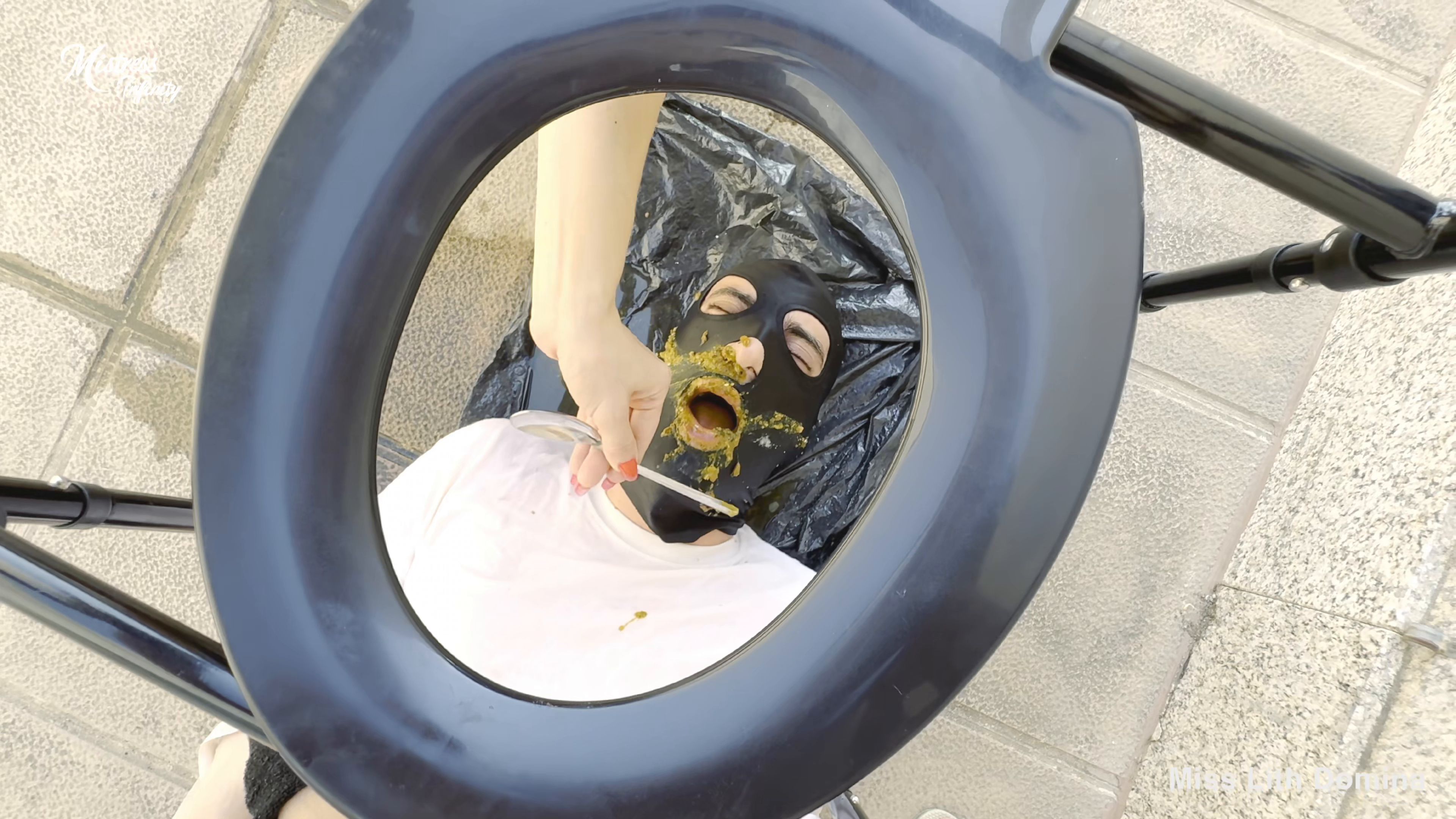 Human Toilet In Front Of The Neighbors Part 1