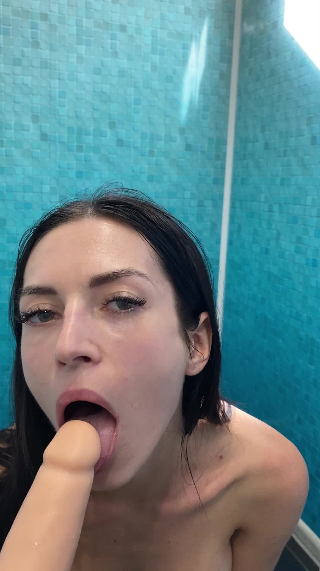 Princess Monica – Blowjob cum in mouth spit on tits pov