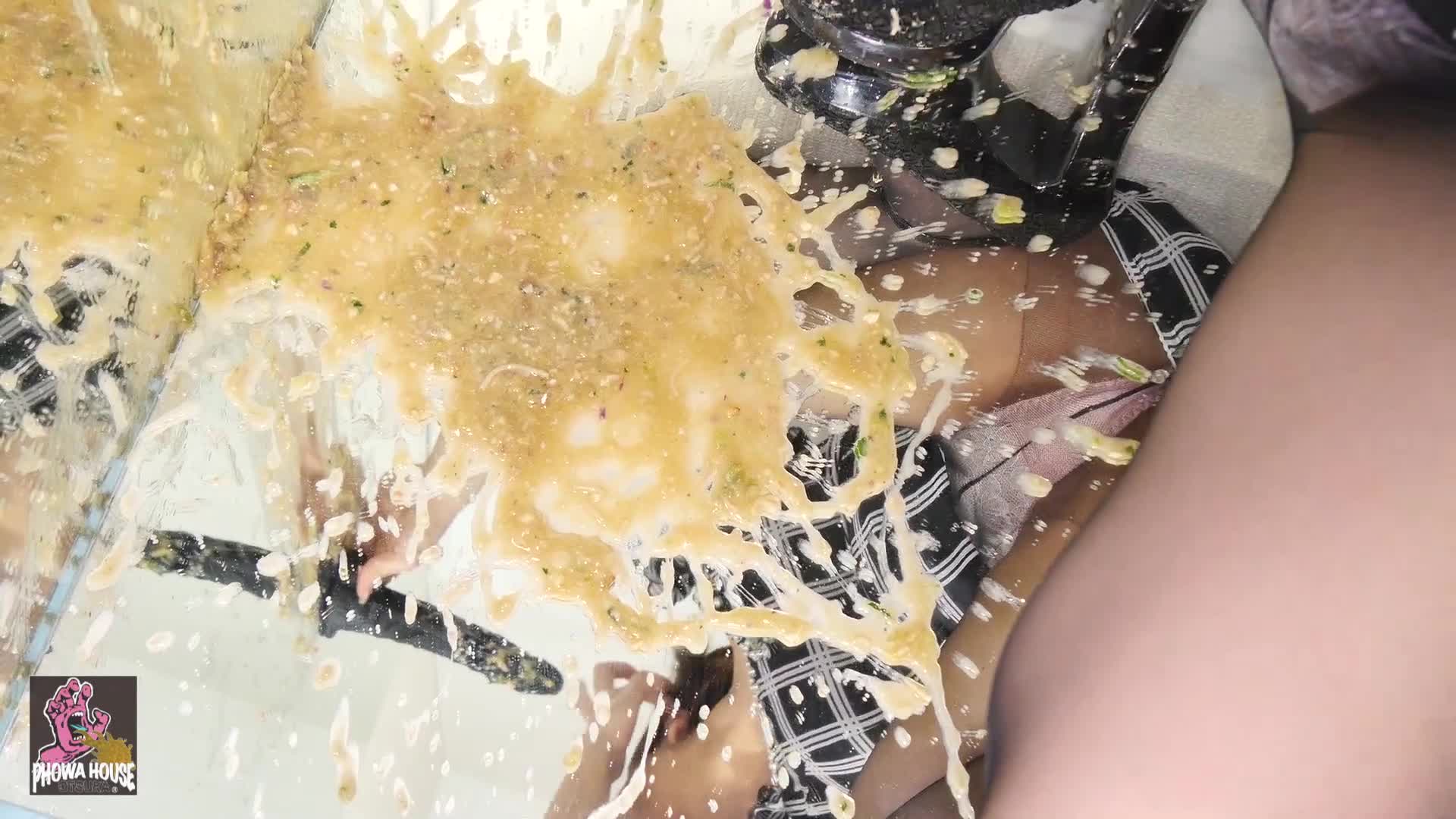 Beautiful  Japanese Girl dildo gagging and vomiting