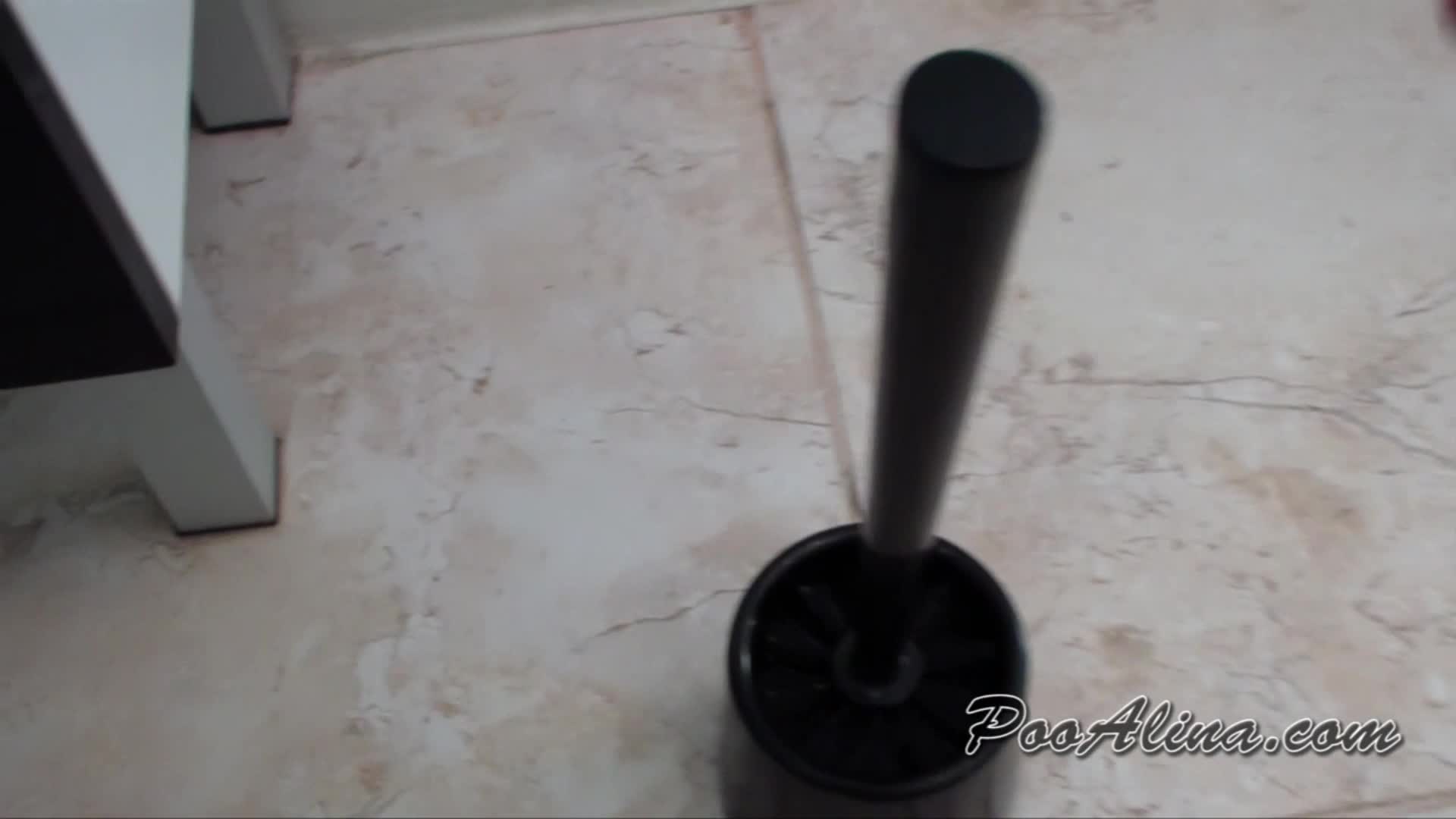 PooAlina – Toilet slave eats Alinas morning diarrhea