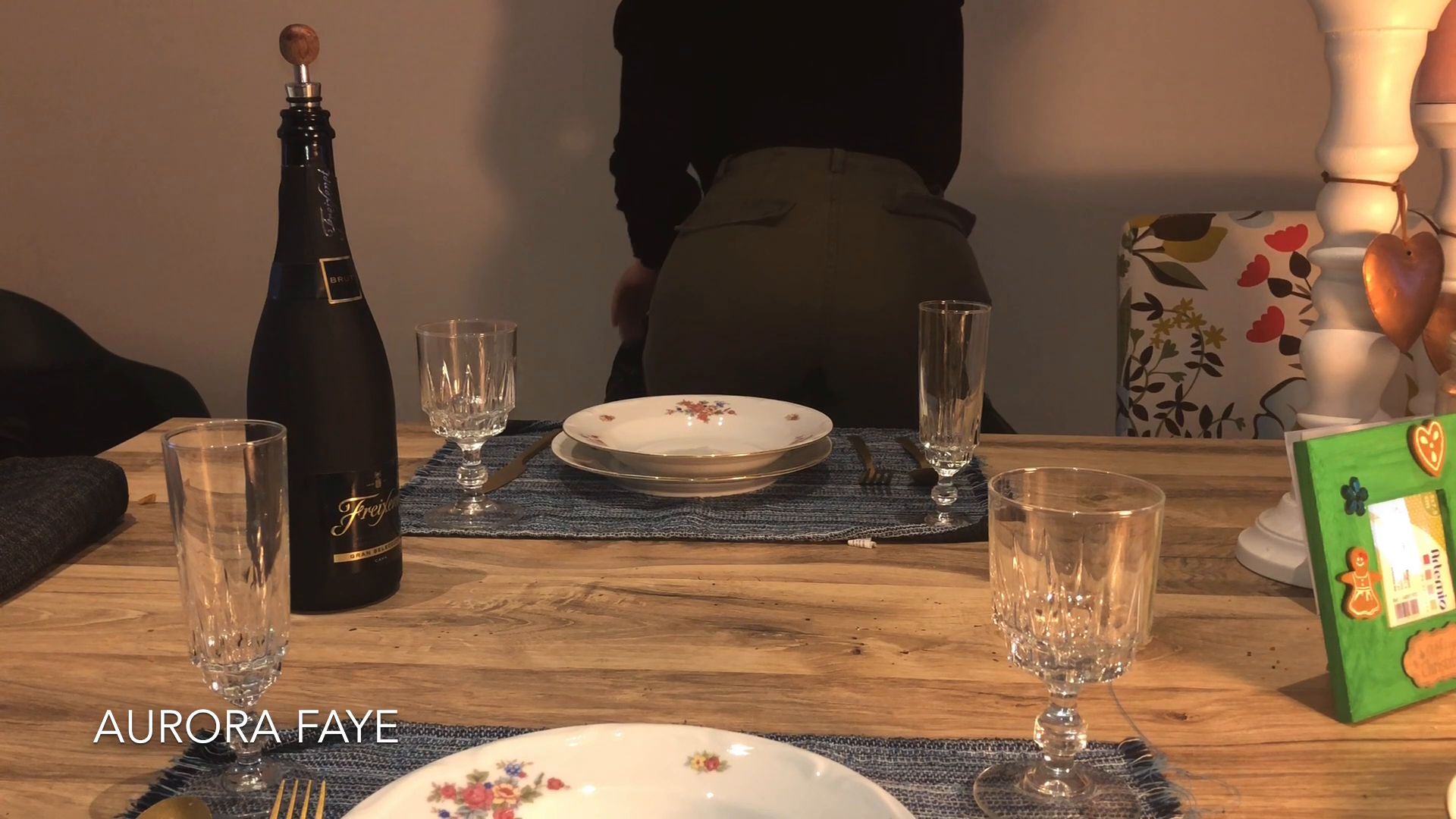 Wetting myself-in a restaurant with you