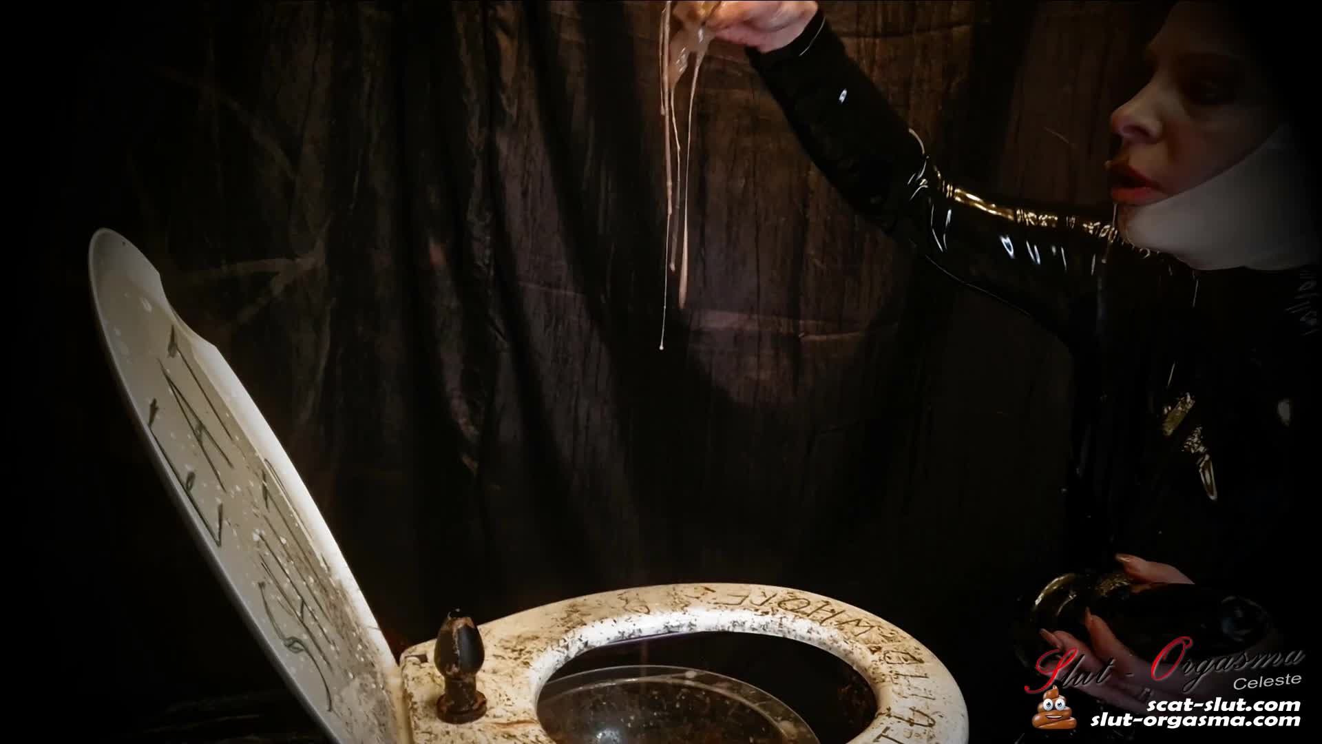 SlutOrgasma – Extreme shit and puke swallowing toilet slave