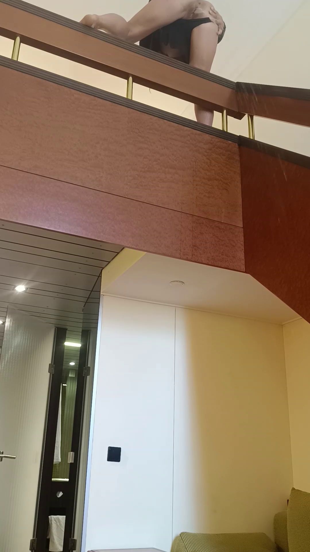 I peed from the second floor, a huge stream