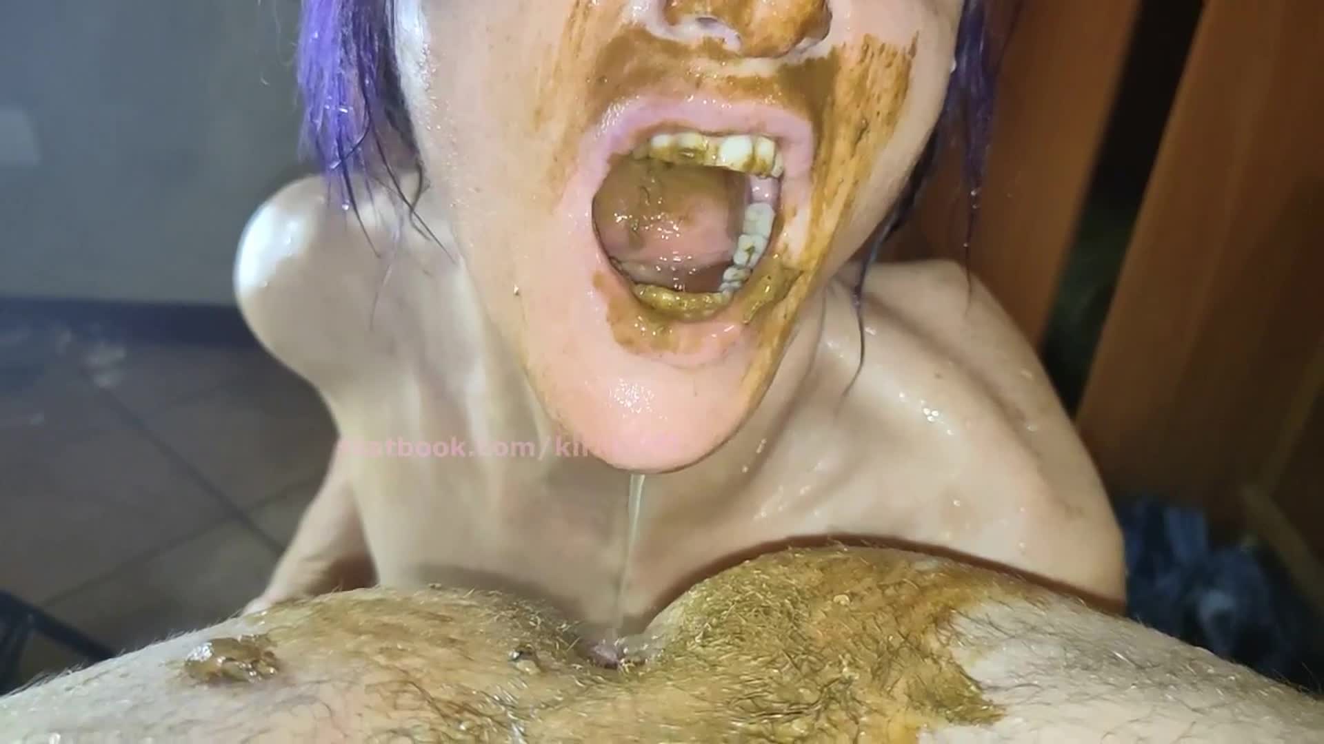 Kirascatt – Enema in face slow motion